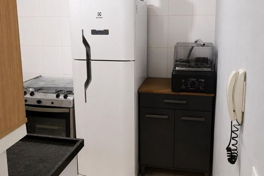 Cozinha de apartamento para alugar com 2 quartos, 42m² em Jardim Jose Sampaio Junior, Ribeirão Preto