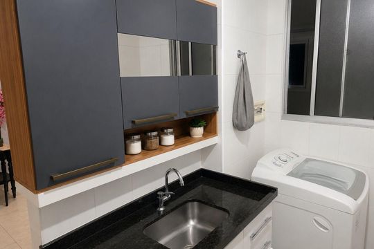 Cozinha de apartamento para alugar com 2 quartos, 42m² em Jardim Jose Sampaio Junior, Ribeirão Preto