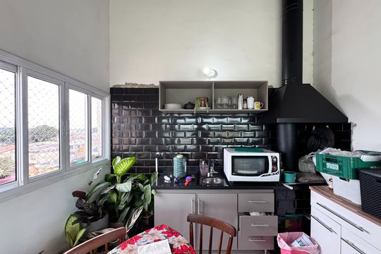 Churrasqueira - Cobertura de apartamento à venda com 2 quartos, 155m² em Jardim Santo Ignacio, São Bernardo do Campo