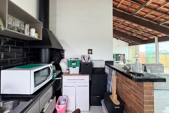 Churrasqueira - Cobertura de apartamento à venda com 2 quartos, 155m² em Jardim Santo Ignacio, São Bernardo do Campo