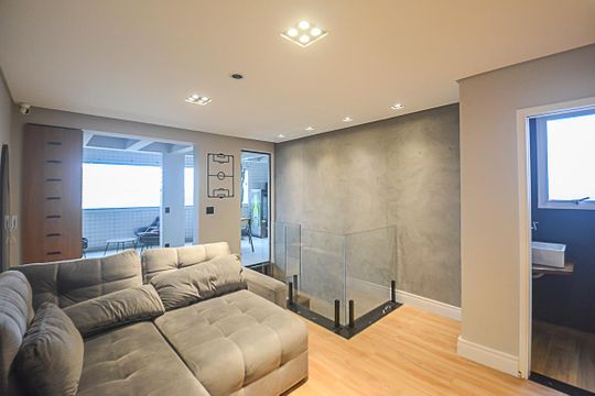 Sala de TV de apartamento à venda com 2 quartos, 130m² em Vila Joao Basso, São Bernardo do Campo