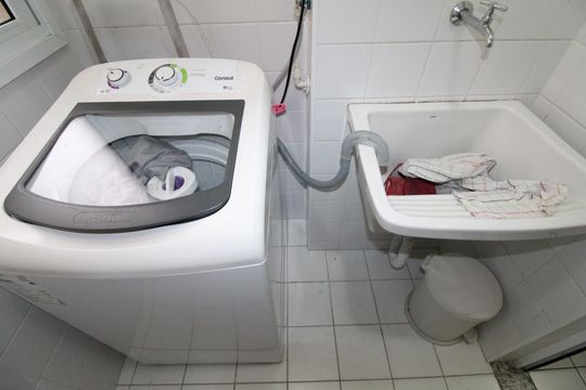 Área de Serviço de apartamento para alugar com 1 quarto, 40m² em Monte Castelo, São José dos Campos