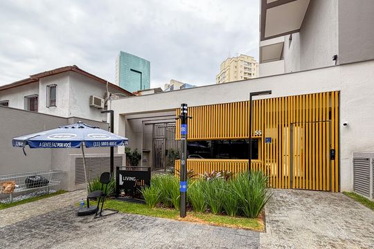 Fachada de apartamento para alugar com 1 quarto, 24m² em Pinheiros, São Paulo