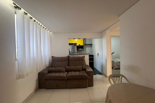 Sala de apartamento à venda com 2 quartos, 55m² em Cabral, Contagem