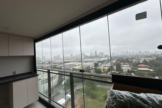 Varanda da Sala de apartamento para alugar com 2 quartos, 65m² em Tamboré, Barueri