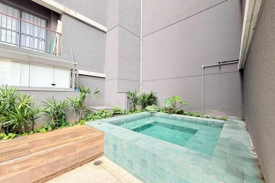 Área externa de kitnet/studio à venda com 1 quarto, 31m² em Santo Amaro, São Paulo