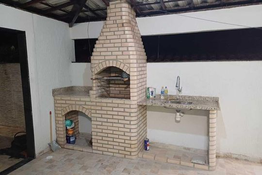 Churrasqueira de casa de condomínio para alugar com 3 quartos, 160m² em Arsenal, São Gonçalo