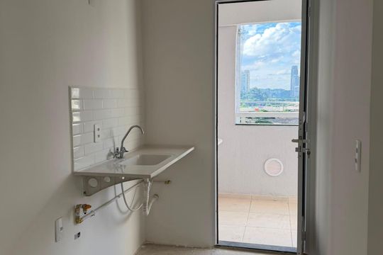 Cozinha de apartamento à venda com 2 quartos, 45m² em Várzea de Baixo, São Paulo