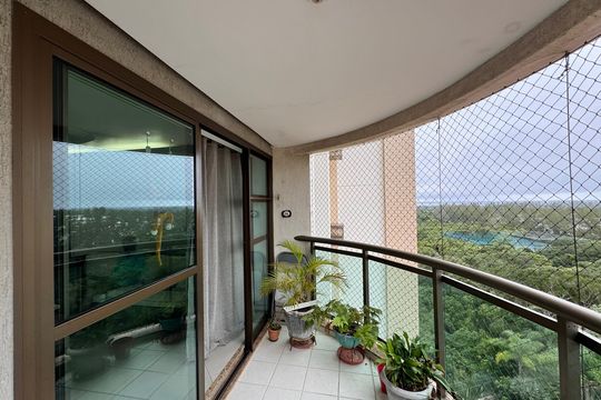 Varanda de apartamento para alugar com 4 quartos, 105m² em Barra da Tijuca, Rio de Janeiro