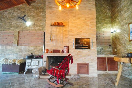 Área comum - Churrasqueira de casa à venda com 3 quartos, 255m² em Rondônia, Novo Hamburgo