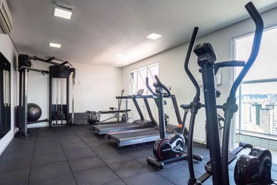 Área comum de apartamento para alugar com 2 quartos, 75m² em Embaré, Santos