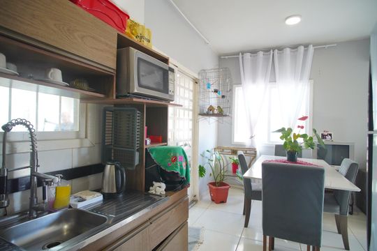 Cozinha de casa para alugar com 1 quarto, 100m² em São Miguel, São Leopoldo