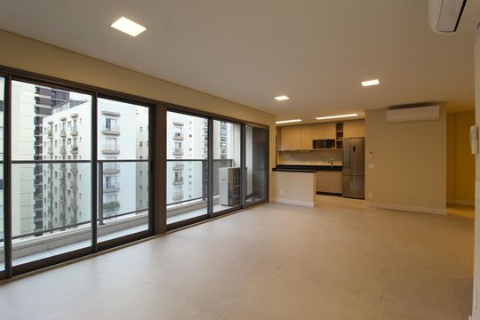 Sala de apartamento para alugar com 3 quartos, 120m² em Vila Nova Conceição, São Paulo