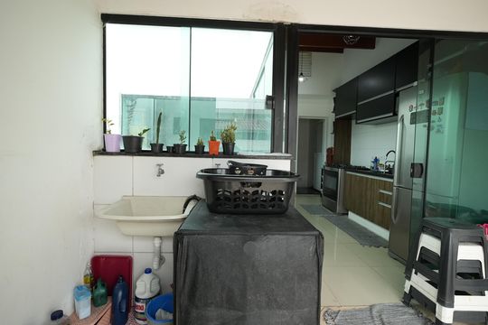 Área de Serviço de apartamento para alugar com 2 quartos, 86m² em Vila América, Santo André