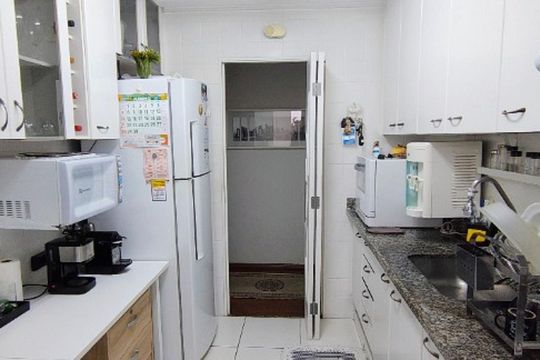Cozinha de apartamento para alugar com 3 quartos, 86m² em Jaguaré, São Paulo