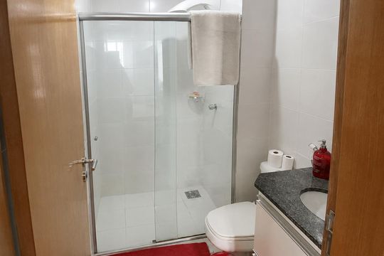 Banheiro de apartamento para alugar com 1 quarto, 40m² em Águas Claras, Brasília