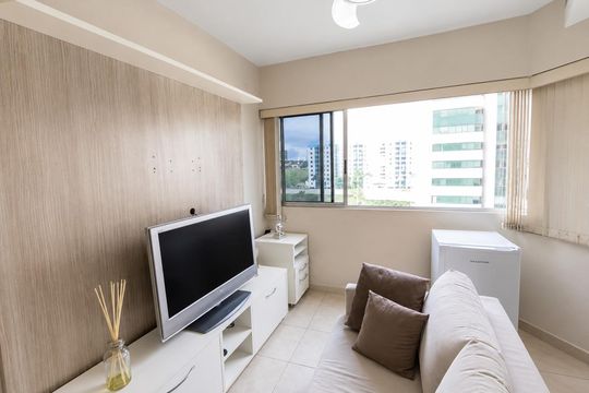 Sala de apartamento para alugar com 1 quarto, 40m² em Águas Claras, Brasília