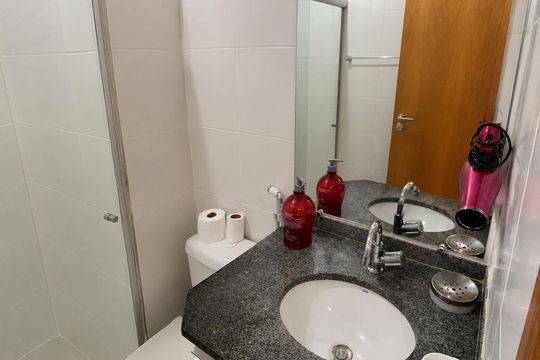 Banheiro de apartamento para alugar com 1 quarto, 40m² em Águas Claras, Brasília