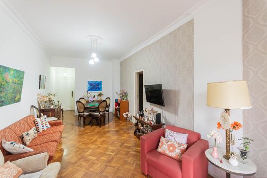 Sala de apartamento à venda com 3 quartos, 122m² em Tijuca, Rio de Janeiro