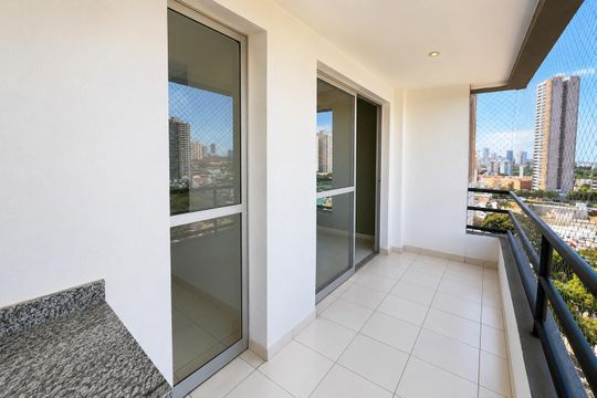 Varanda de apartamento para alugar com 3 quartos, 76m² em Jardim Atlantico, Goiânia