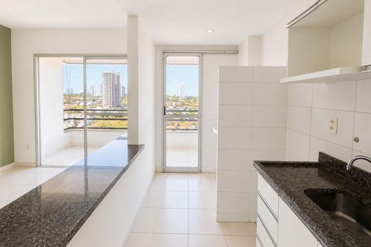 Cozinha de apartamento para alugar com 3 quartos, 76m² em Jardim Atlantico, Goiânia