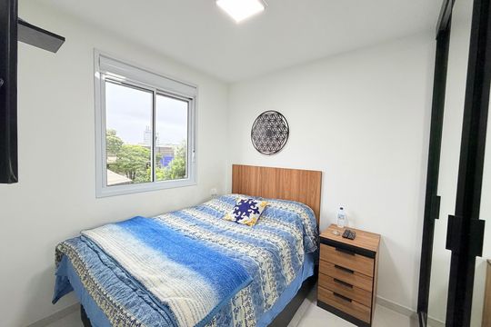 Quarto  de apartamento para alugar com 2 quartos, 41m² em Santo Amaro, São Paulo