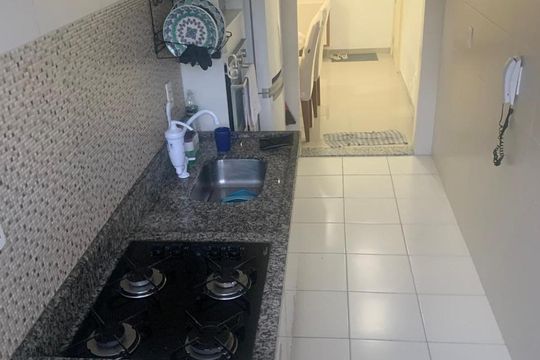 Cozinha de apartamento à venda com 2 quartos, 58m² em Campo Grande, Rio de Janeiro