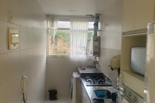 Cozinha de apartamento à venda com 2 quartos, 58m² em Campo Grande, Rio de Janeiro