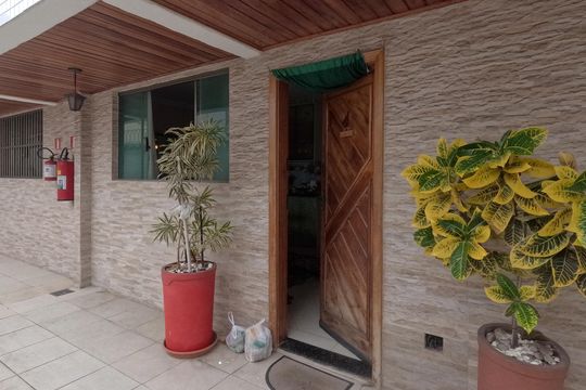 Área Comum - Garagem de casa para alugar com 3 quartos, 100m² em Macuco, Santos