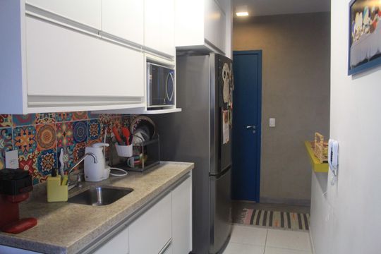 Cozinha de apartamento à venda com 2 quartos, 62m² em Fundação, São Caetano do Sul