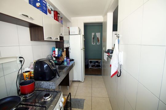 Cozinha de apartamento à venda com 2 quartos, 55m² em Colégio, Rio de Janeiro