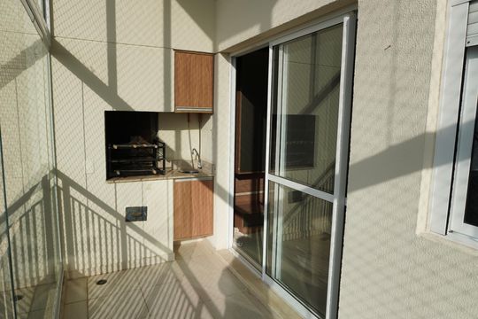 Varanda da sala de apartamento à venda com 2 quartos, 94m² em Campo Belo, Santana de Parnaíba