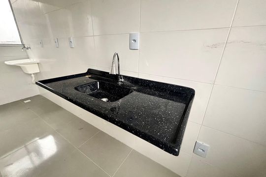 Cozinha de apartamento à venda com 2 quartos, 42m² em Jardim Nordeste, São Paulo