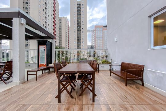 Área comum de apartamento para alugar com 1 quarto, 35m² em Mooca, São Paulo