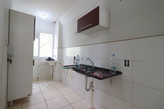 Cozinha de apartamento para alugar com 2 quartos, 43m² em Parque Residencial Candido Portinari, Ribeirão Preto