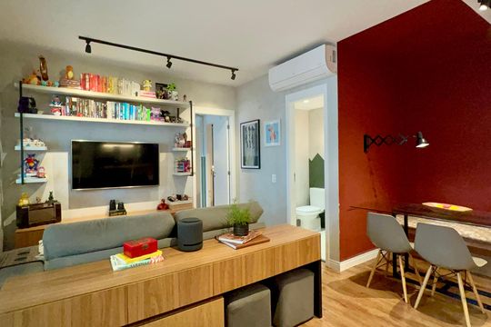 Sala de apartamento para alugar com 1 quarto, 69m² em Sumaré, São Paulo