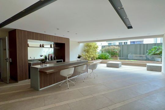 Área comum de apartamento para alugar com 1 quarto, 69m² em Sumaré, São Paulo