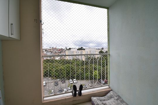 Varanda de apartamento à venda com 2 quartos, 64m² em Campo Comprido, Curitiba