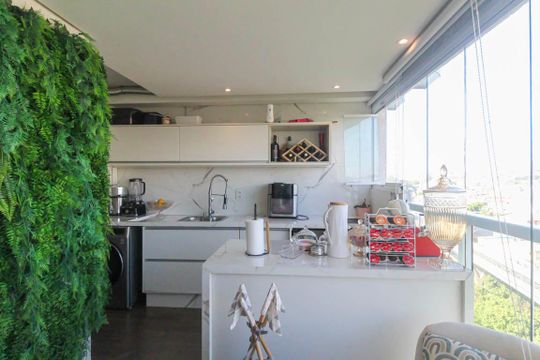 Varanda da Sala de apartamento à venda com 2 quartos, 59m² em Vila Ema, São Paulo
