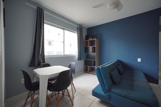 Sala de apartamento para alugar com 1 quarto, 40m² em Centro, Florianópolis