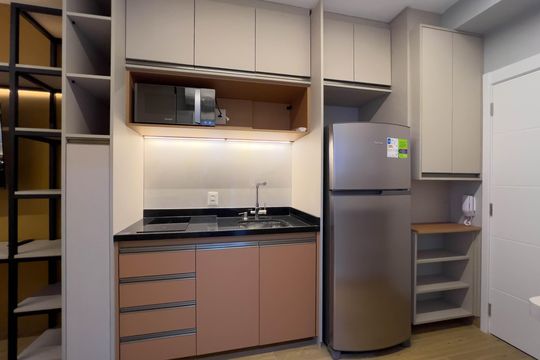 Cozinha de kitnet/studio à venda com 1 quarto, 20m² em Vila Mariana, São Paulo