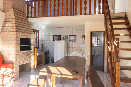 Área comum - Salão de festas de casa de condomínio à venda com 3 quartos, 134m² em Glória, Porto Alegre