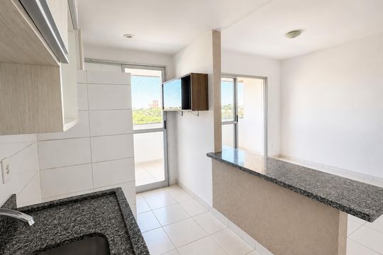 Cozinha de apartamento para alugar com 2 quartos, 63m² em Jardim Atlântico, Goiânia