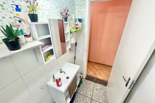 Banheiro de apartamento à venda com 2 quartos, 52m² em Vila Nova Cachoeirinha, São Paulo