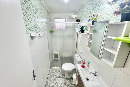 Banheiro de apartamento à venda com 2 quartos, 52m² em Vila Nova Cachoeirinha, São Paulo