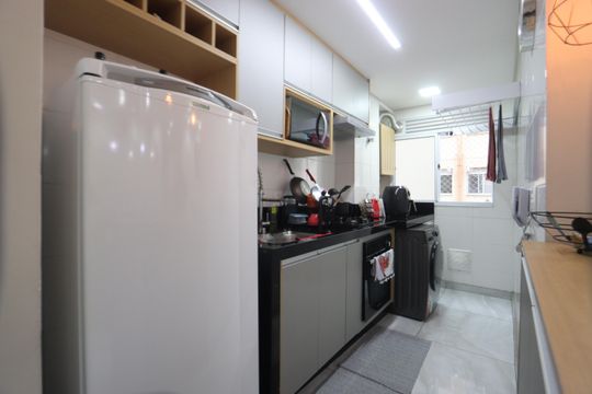 Cozinha de apartamento à venda com 2 quartos, 43m² em Cidade São Mateus, São Paulo