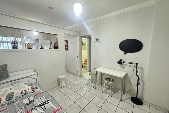 Sala/Quarto de apartamento para alugar com 1 quarto, 40m² em Itararé, São Vicente