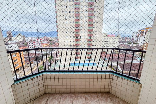 Varanda de apartamento para alugar com 1 quarto, 65m² em Vila Tupi, Praia Grande