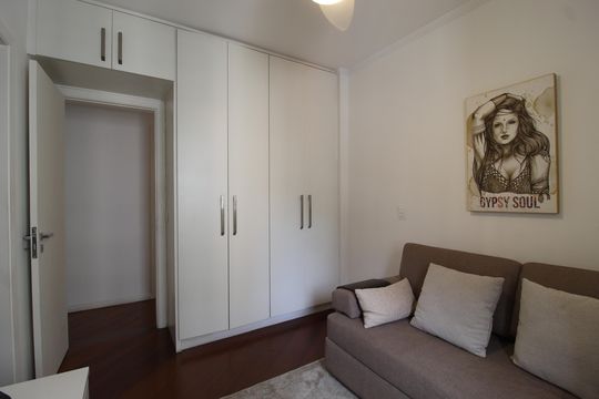 Quarto 1 - Suíte de apartamento à venda com 3 quartos, 95m² em Moema, São Paulo