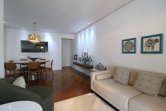 Sala de apartamento à venda com 3 quartos, 95m² em Moema, São Paulo